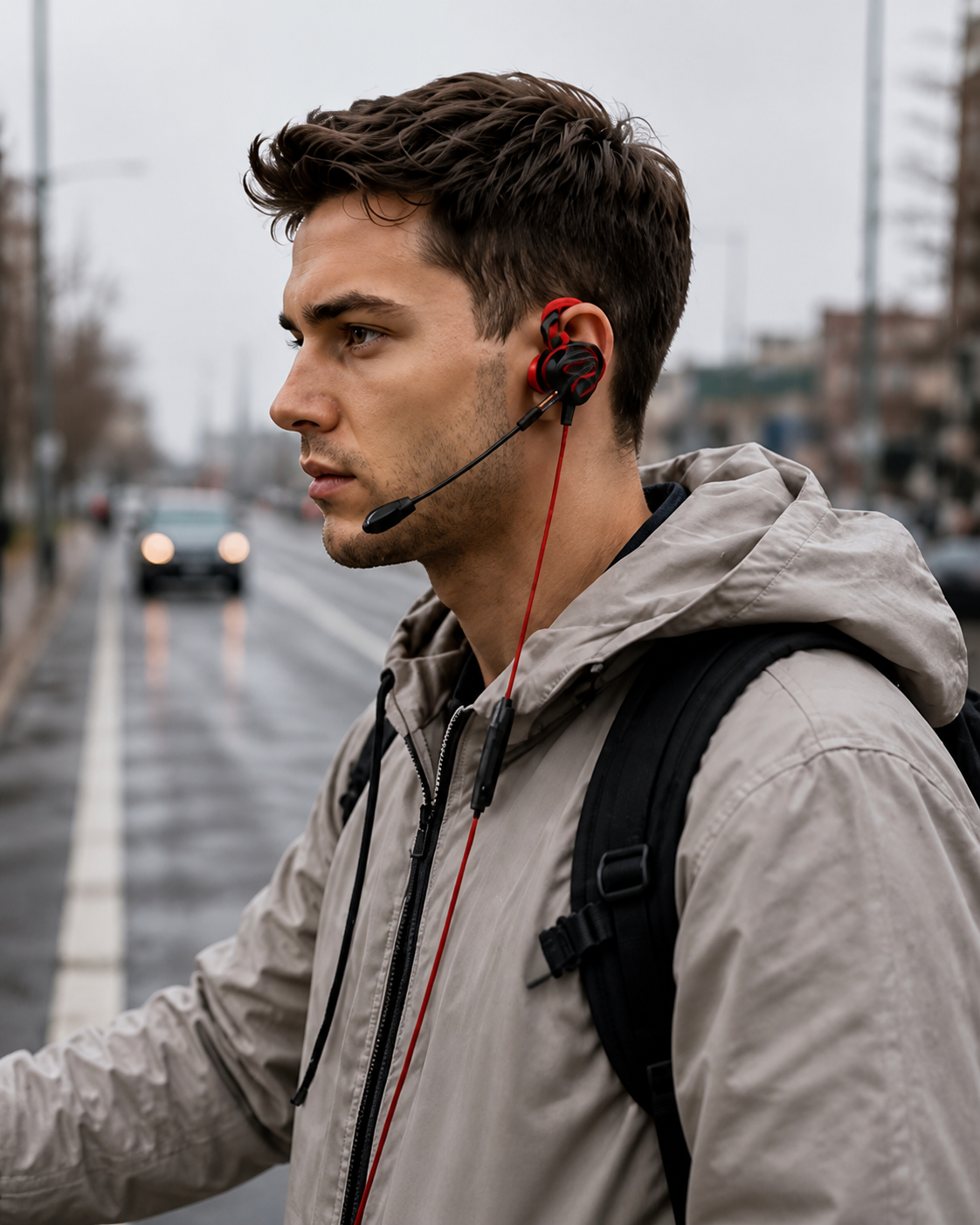 Gaming IEM · USB-C · Metal Faceplate wearing example 2