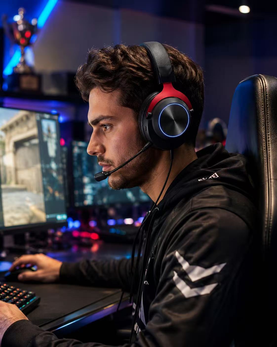 H60 gaming headset in use 2
